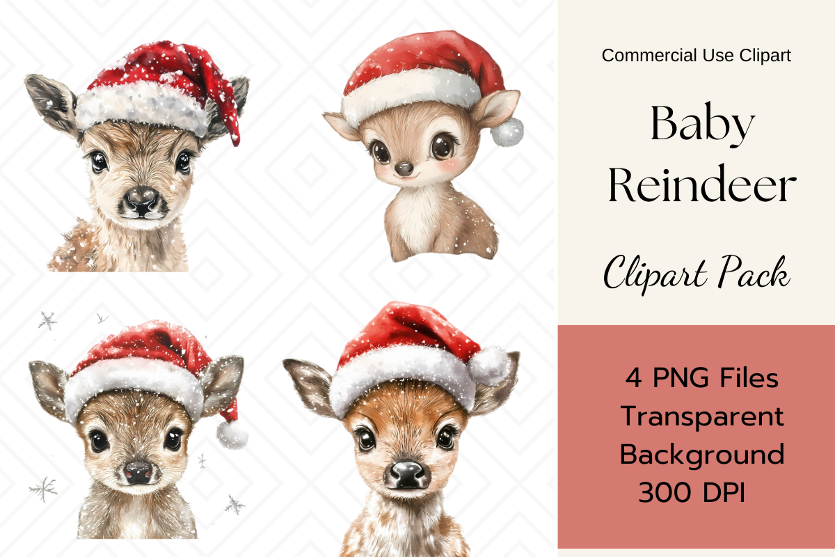 Christmas Animals Clipart Value Bundle
