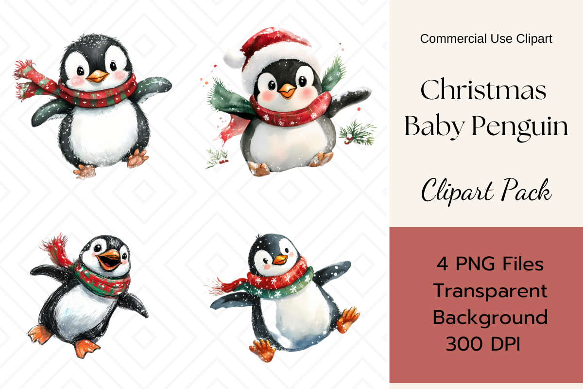 Christmas Animals Clipart Value Bundle