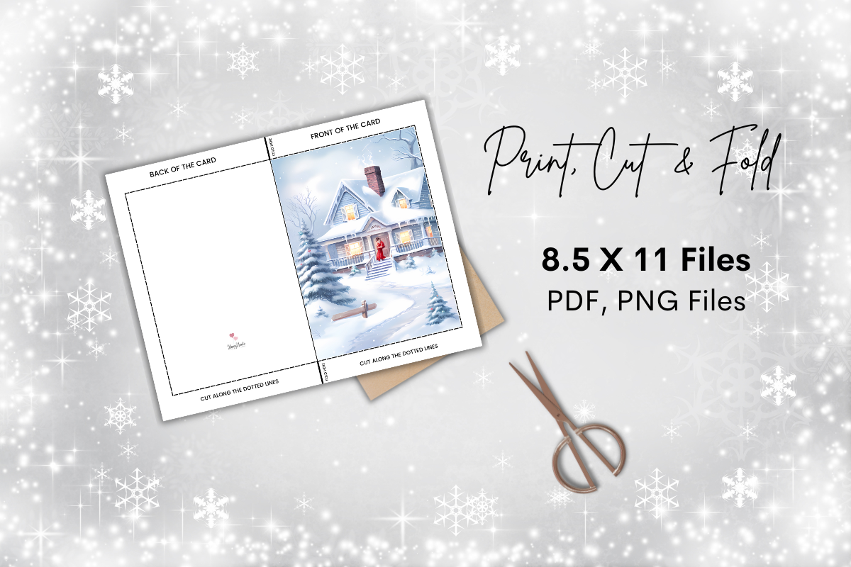 250 Christmas Card Templates | Cut & Fold Holiday Cards