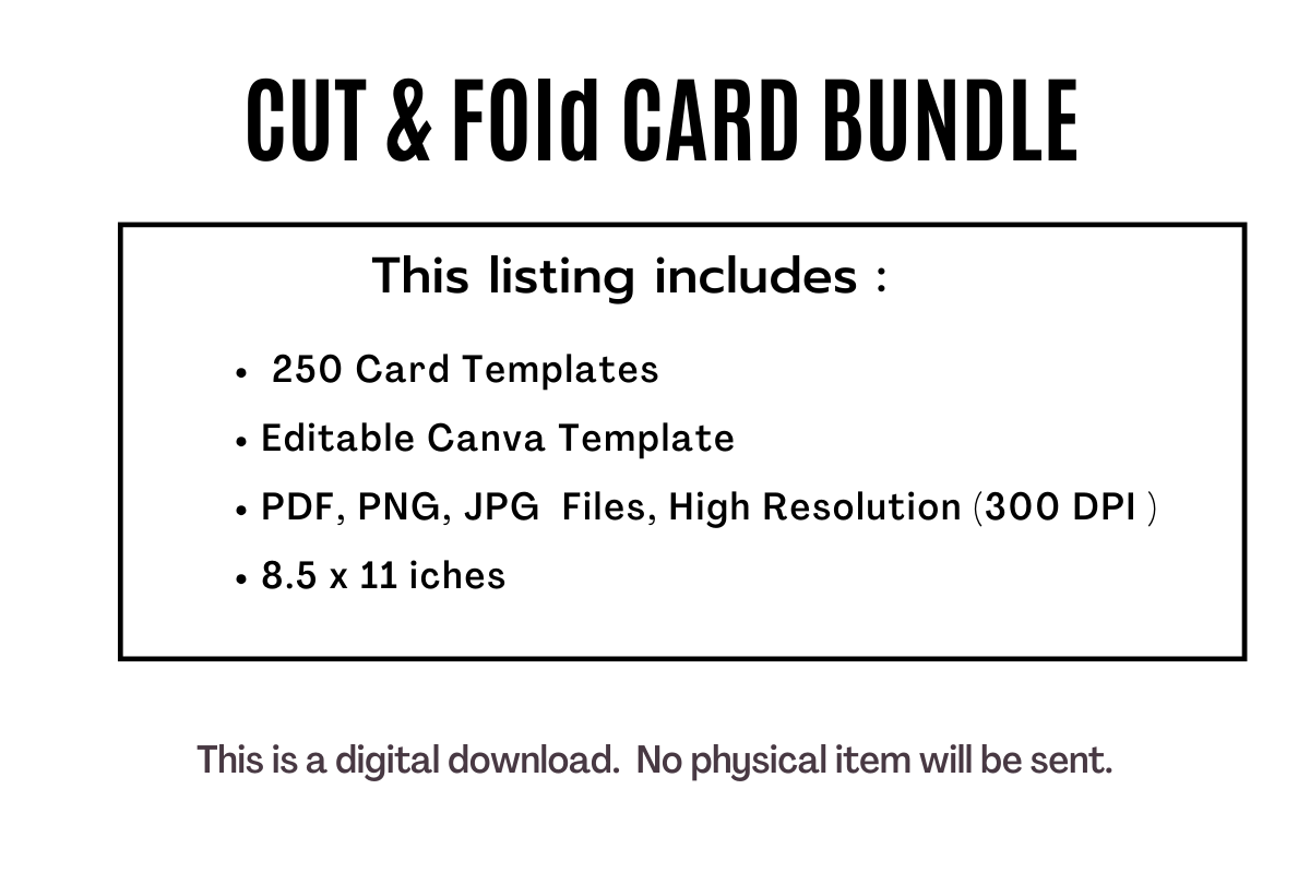 250 Christmas Card Templates | Cut & Fold Holiday Cards