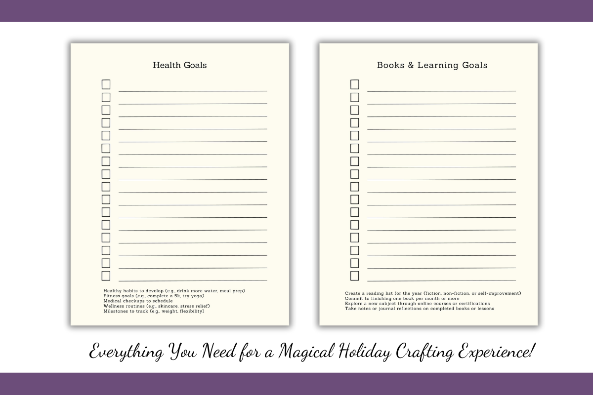 Manifestation Journal Template 2025